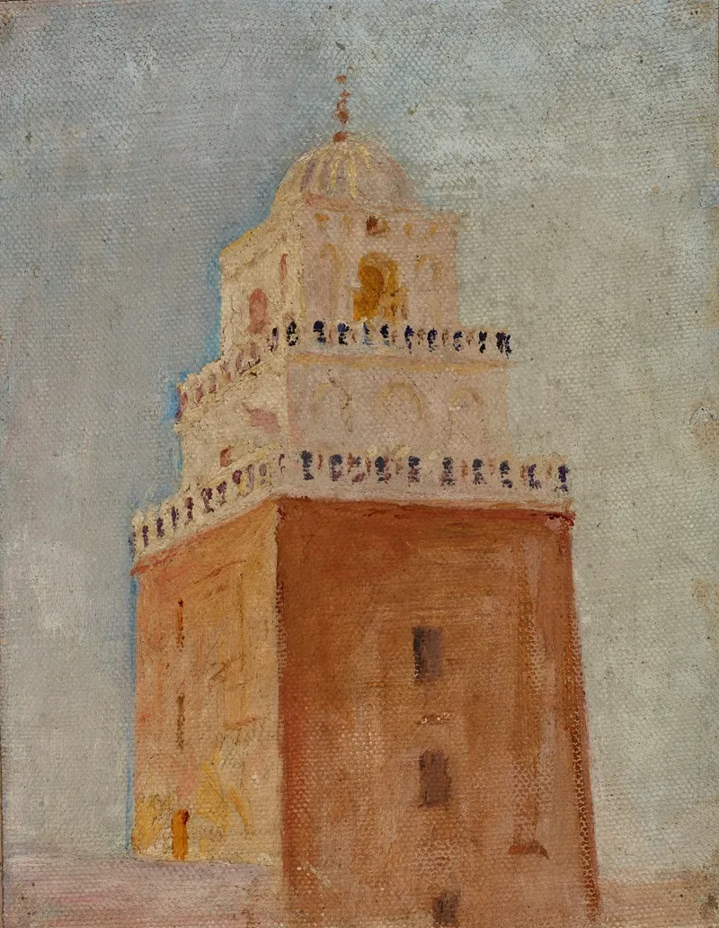 Kairouan The Minaret Of The Mosque Of The Barber