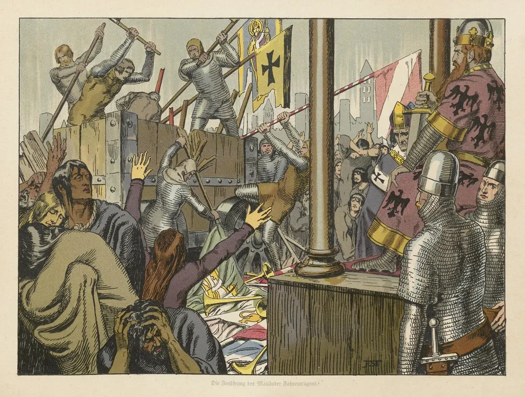 Kaiser Rotbart Pl 07 by Franz Stassen - Canvas Print