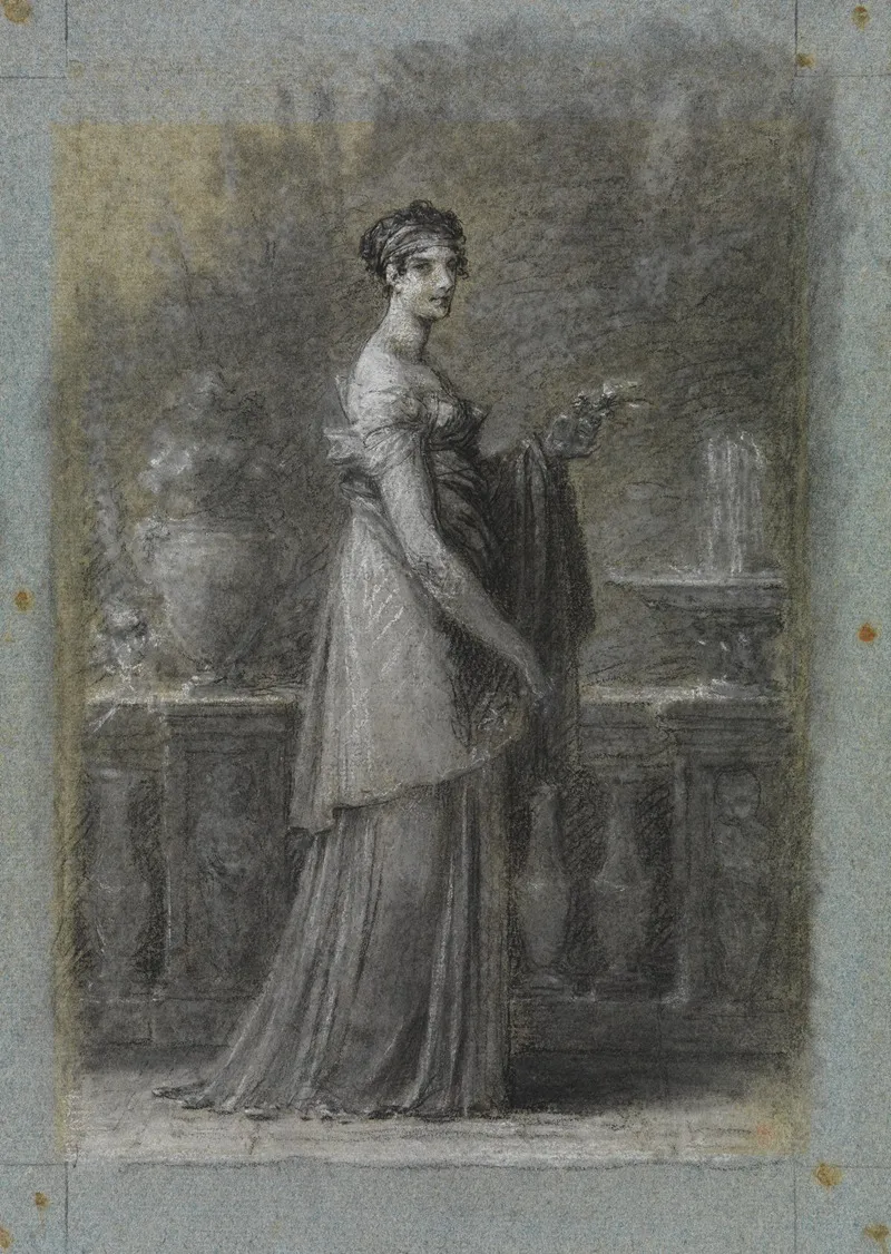 Kaiserin Josephine Bonaparte Stehend In Ganzer Figur
