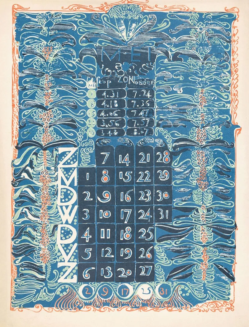 Kalenderblad Mei 1899 2