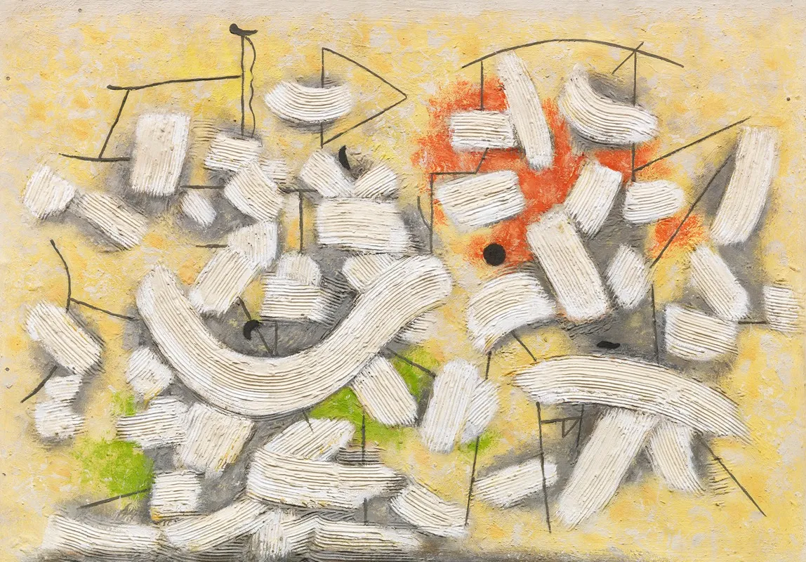 Kammzugfiguren by Willi Baumeister - Canvas Print