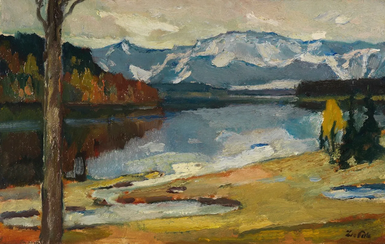 Kampenwand Vi by Leo Putz - Canvas Print