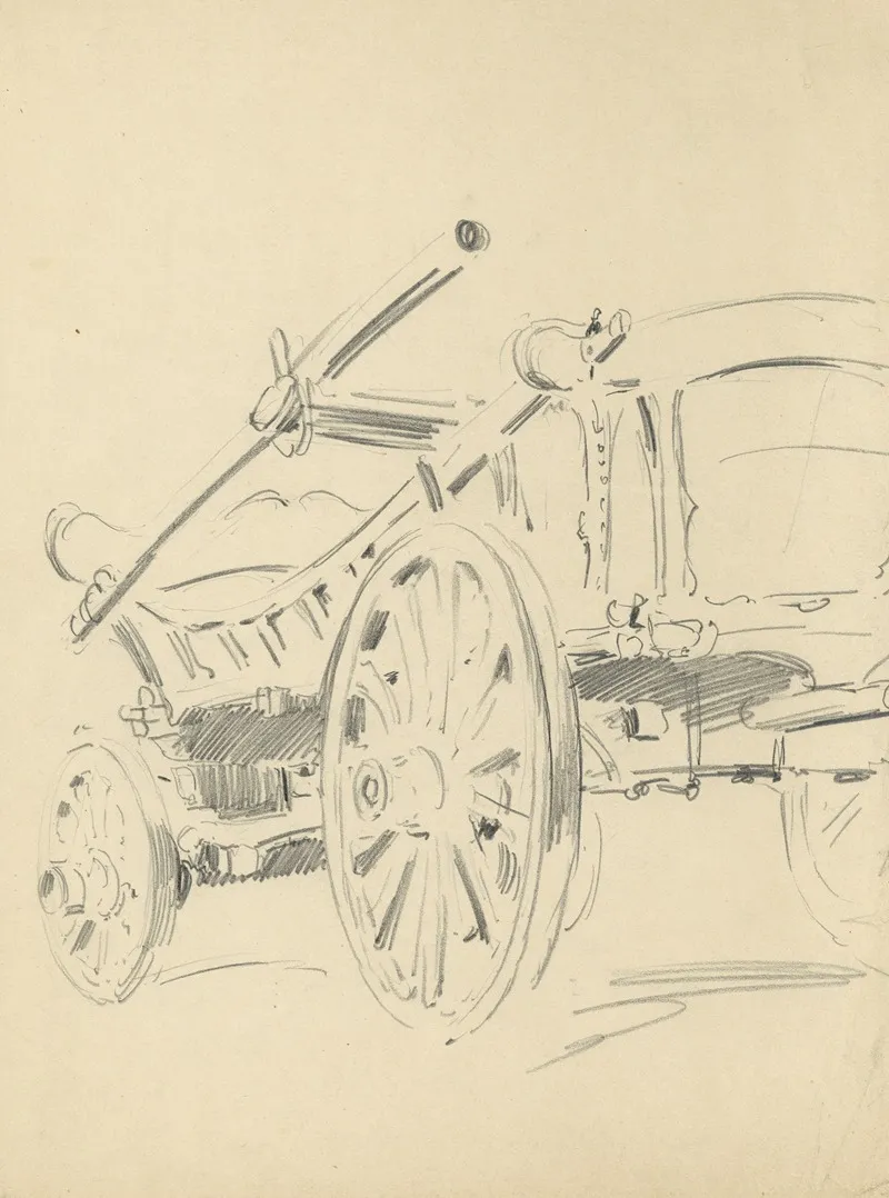 Kar Achterzijde by Alfred Ost - Canvas Print