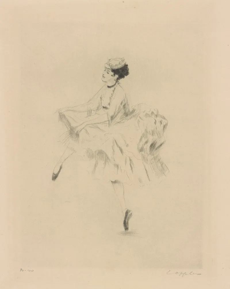 Karsavina In Polka by Ernst Oppler - Canvas Print