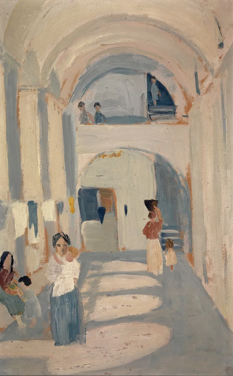 Kasbah Zwischen 1916 1918 by Ernst Schiess - Canvas Print