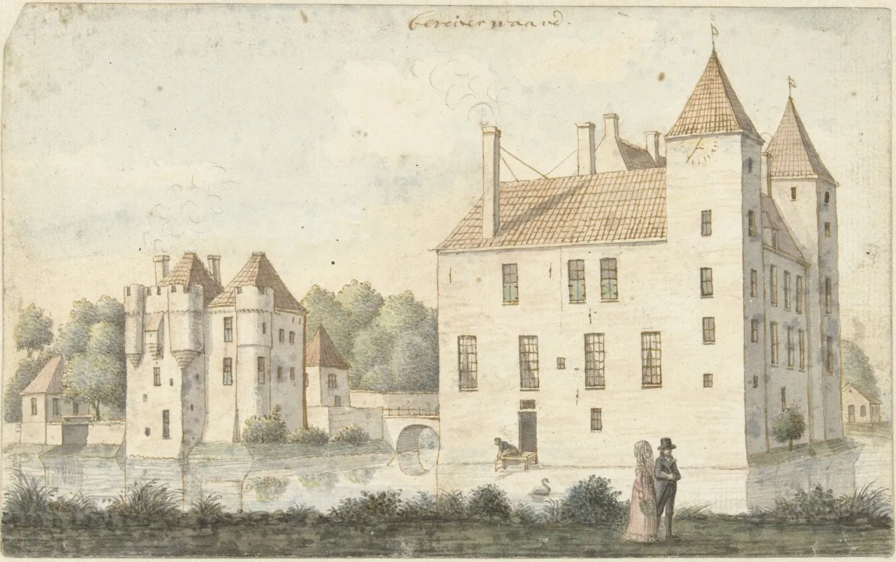 Kasteel Beverweerd by Joseph Adolf Schmetterling - Canvas Print