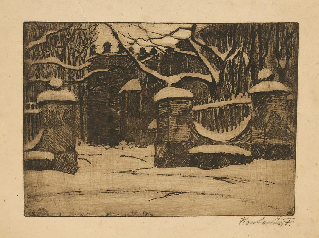 Kastiel V Strazkach by Frida Konstantin - Canvas Print