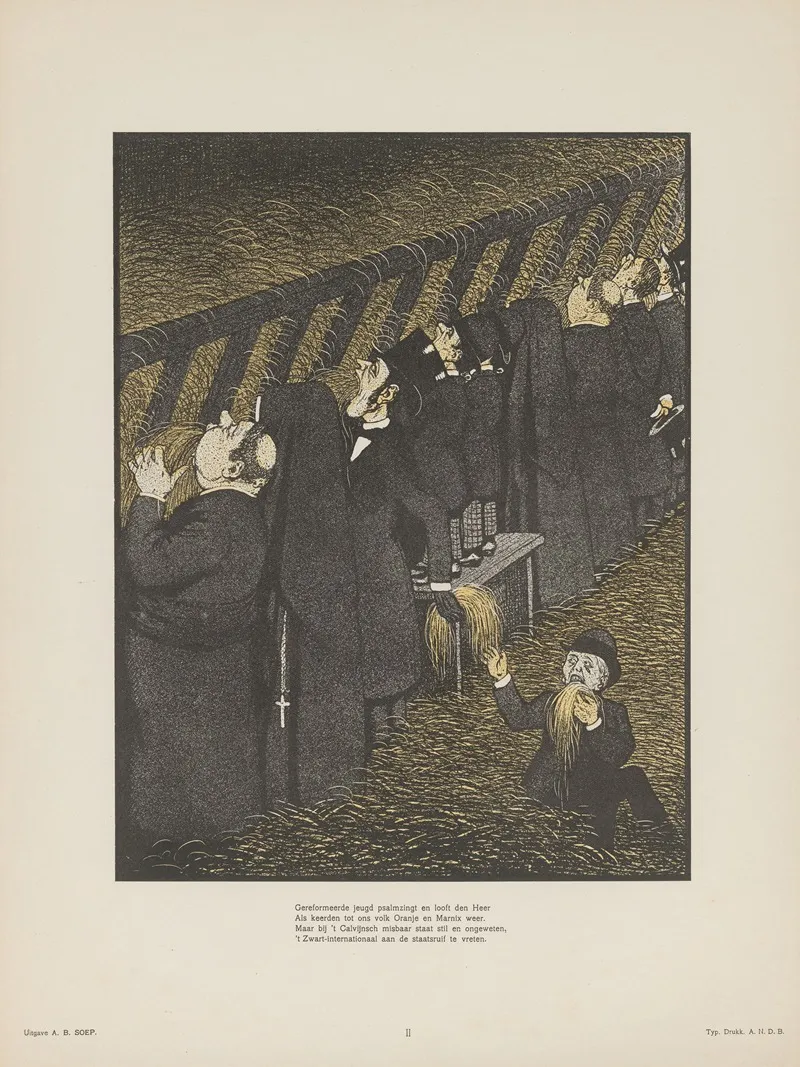 Katholieken Aan De Staatsruif by Albert Hahn - Canvas Print