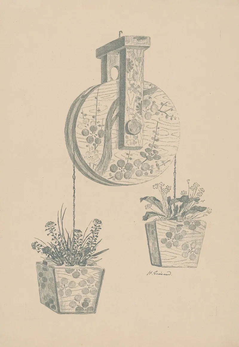 Katrol Met Twee Bloembakken