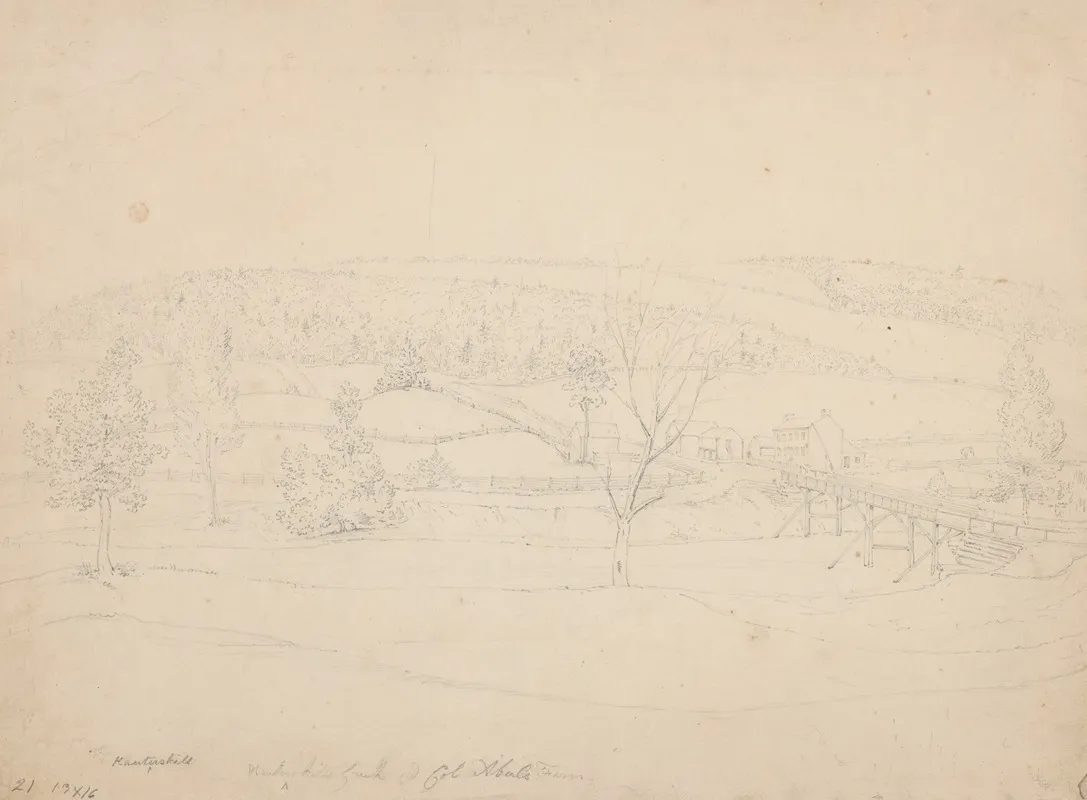 Kauterskill Creek And Col Abeels Farm