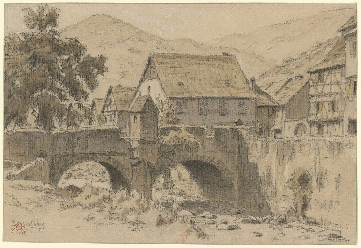 Kaysersberg by Henri Rivière - Canvas Print