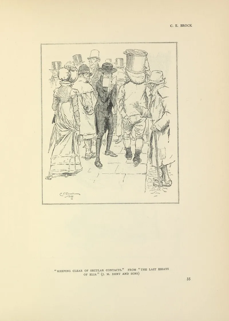 Keeping Clear Of Secular Contacts The Last Essays Of Elia by Charles Edmund Brock - Canvas Print