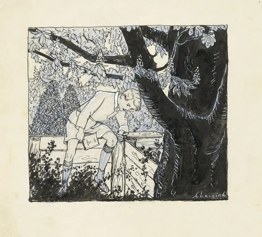 Kees Zittend Op Een Schutting 2