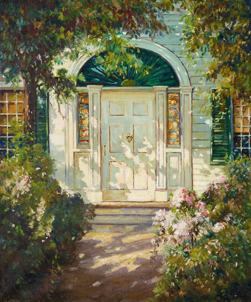 Kennebunk Door by Abbott Fuller Graves - Canvas Print