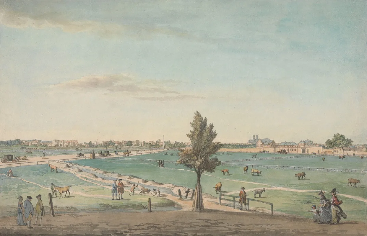 Kennington Common by Samuel Hieronymus Grimm - Canvas Print