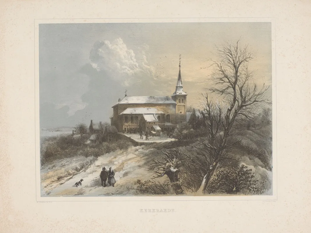 Kerkraede by Alexander Schaepkens - Canvas Print