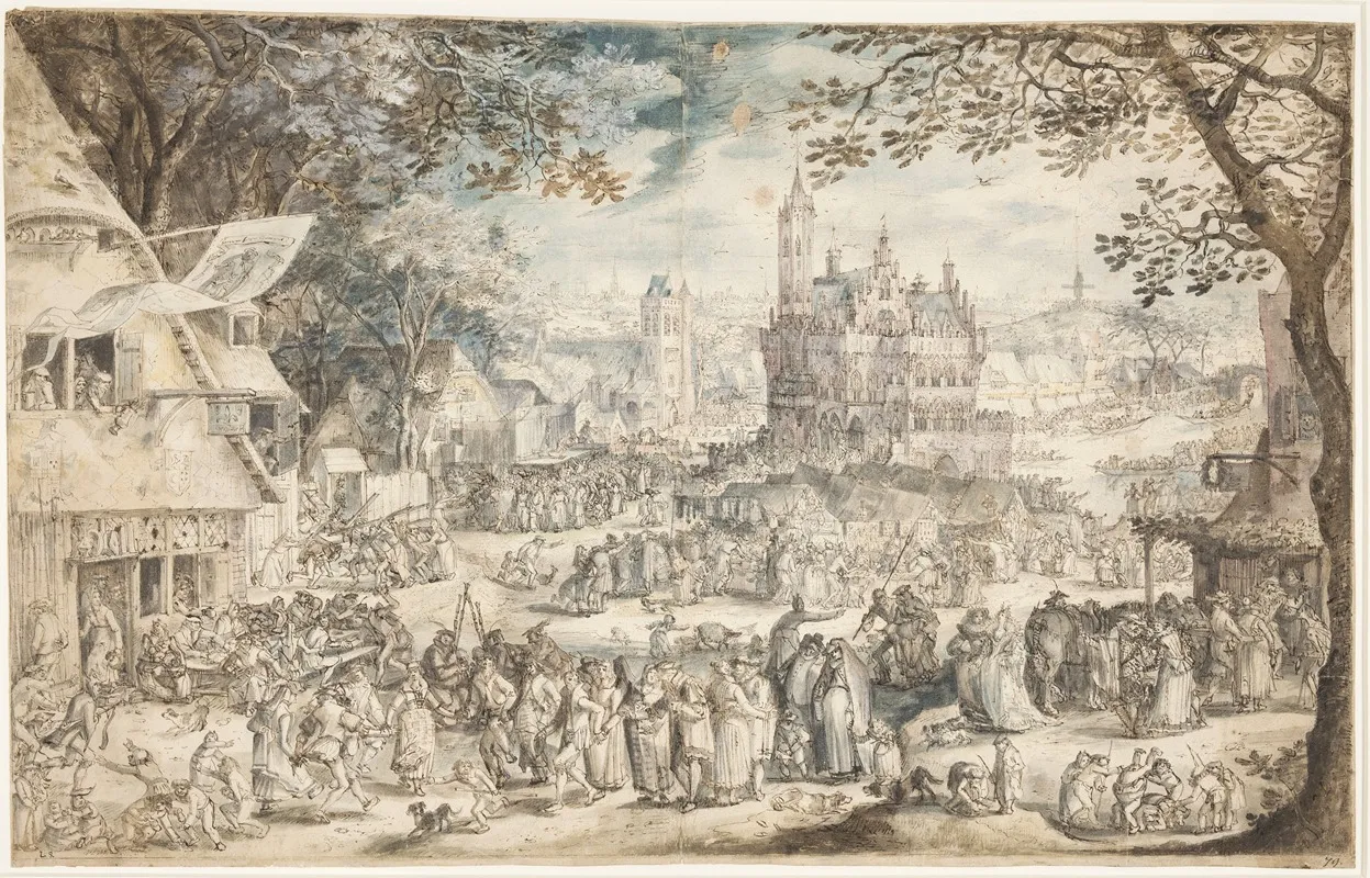 Kermesse 2 by David Vinckboons - Canvas Print