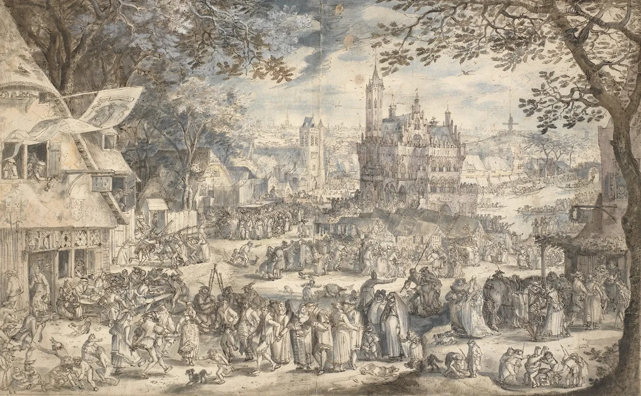 Kermesse by David Vinckboons - Canvas Print