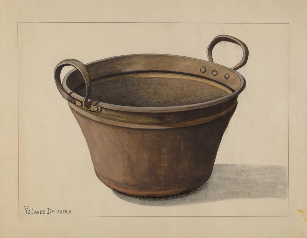 Kettle 14 by Yolande Delasser - Canvas Print