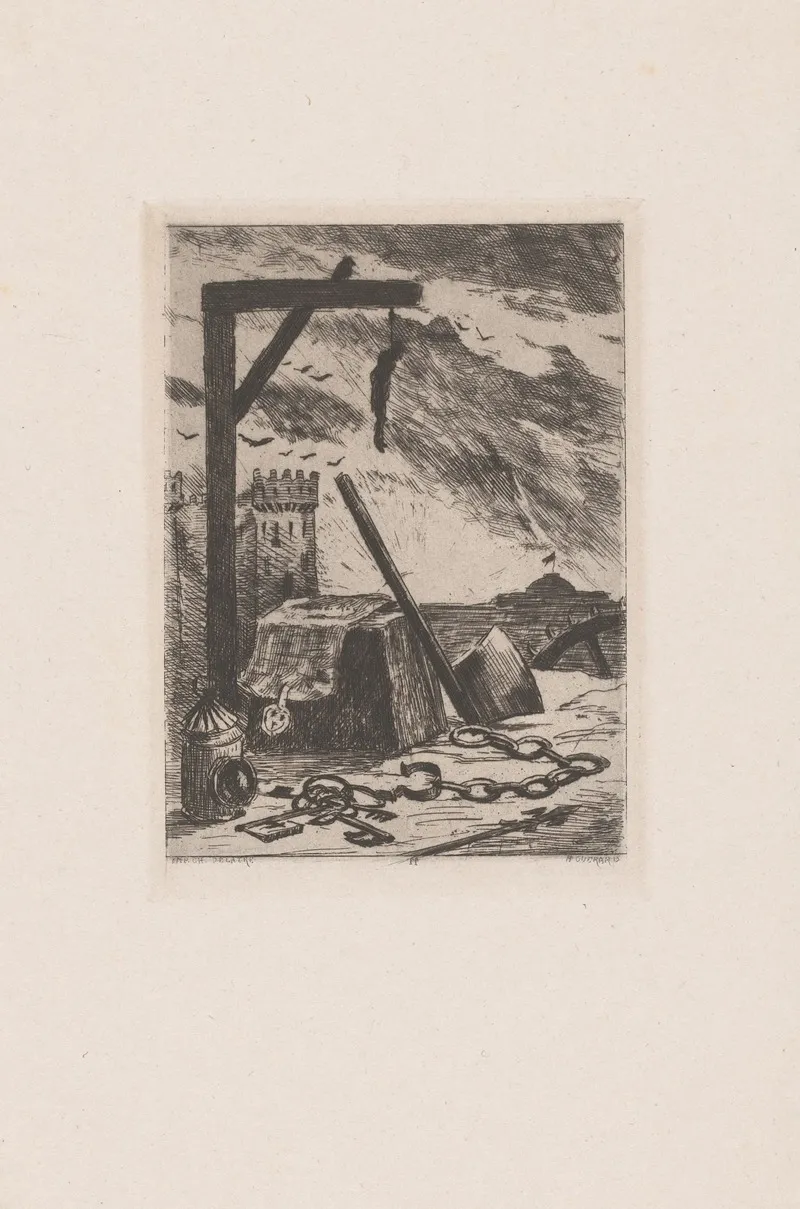 Keys Chains And Axe For A Gallows