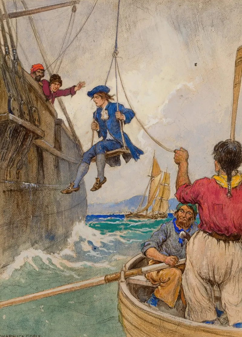 Kidnapped by Warwick Goble - Canvas Print