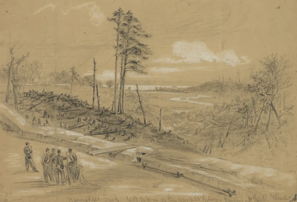 Kimmidges Creek Left Defence Of The Camp At Harrisons Landing
