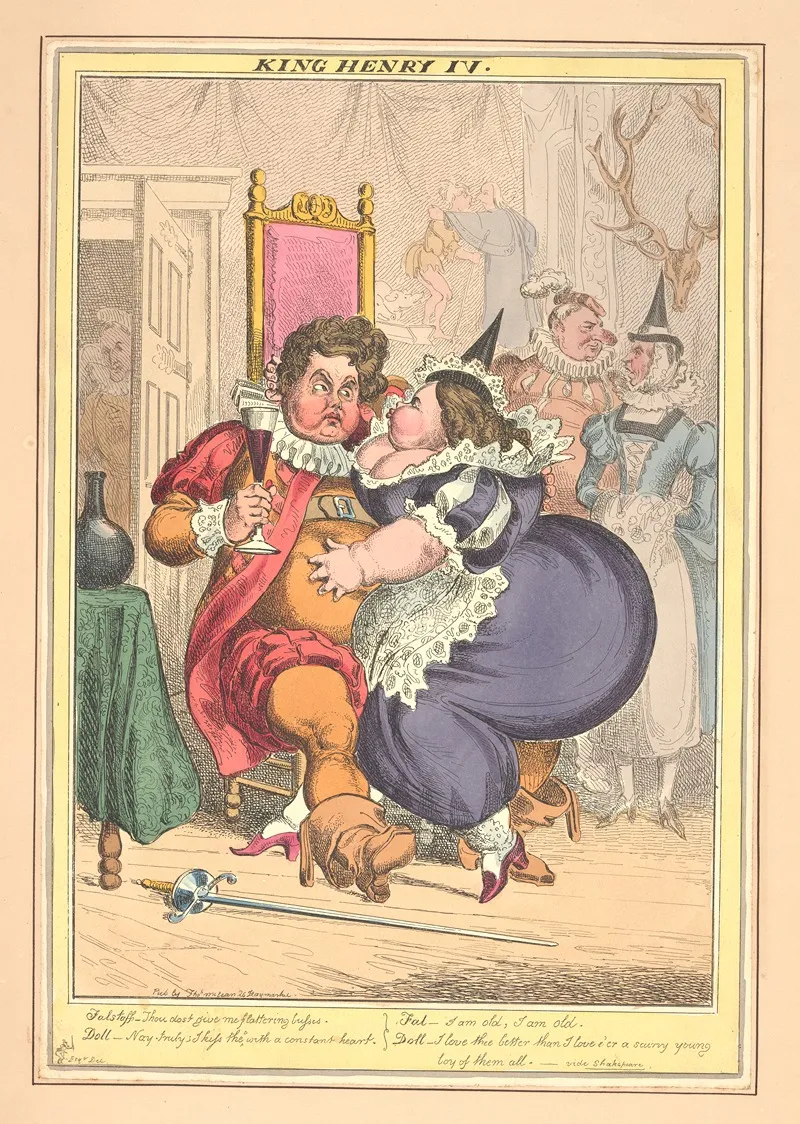 King Henry Iv by William Heath - Canvas Print