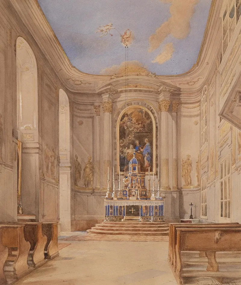 Kircheninneres by Franz Alt - Canvas Print