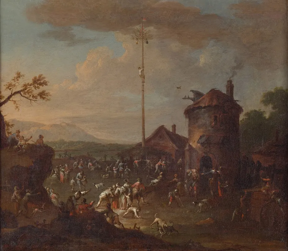 Kirchweihfest by Karl Josef Aigen - Canvas Print