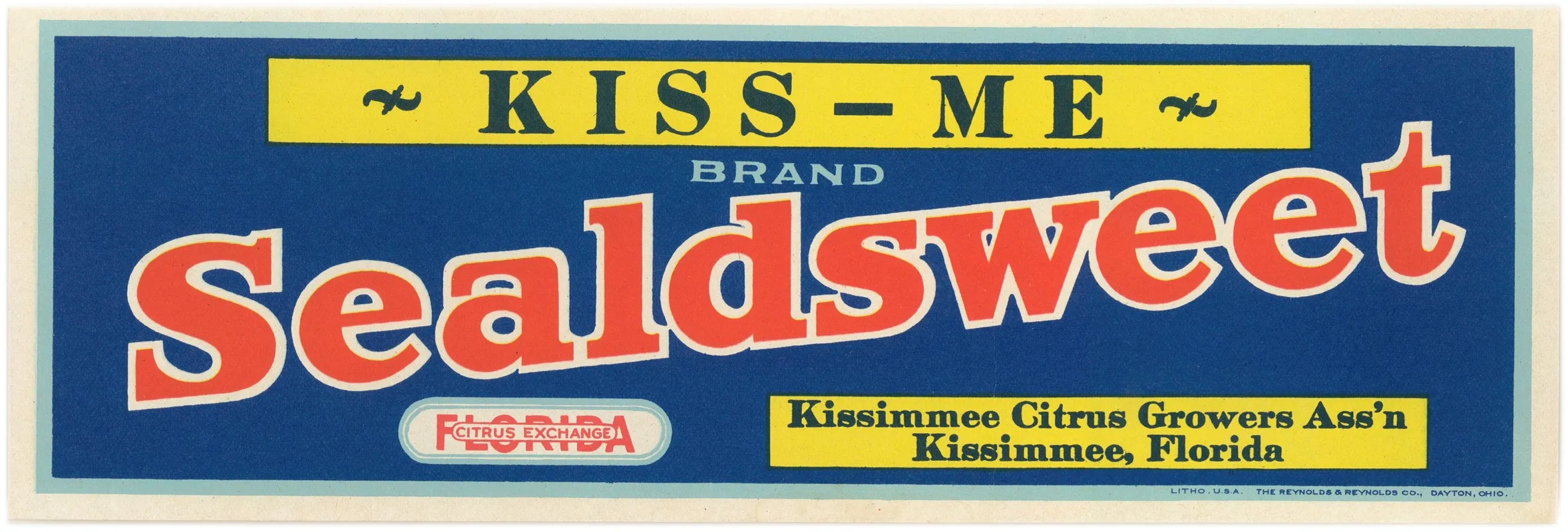 Kiss Me Brand Citrus Label