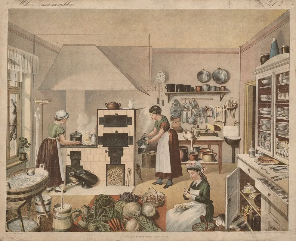 Kitchen 5 by A. Toller - Canvas Print