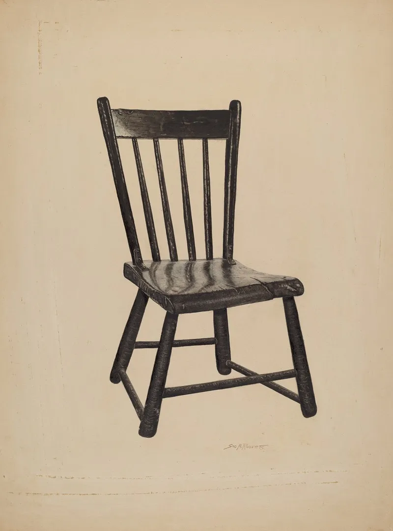 Kitchen Chair 4 by Sydney Roberts - Canvas Print