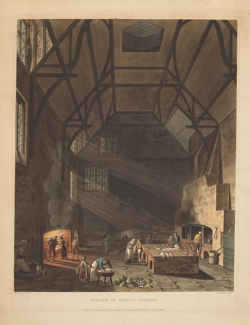 Kitchen Of Trinity College by Joseph Constantine Stadler - Canvas Print