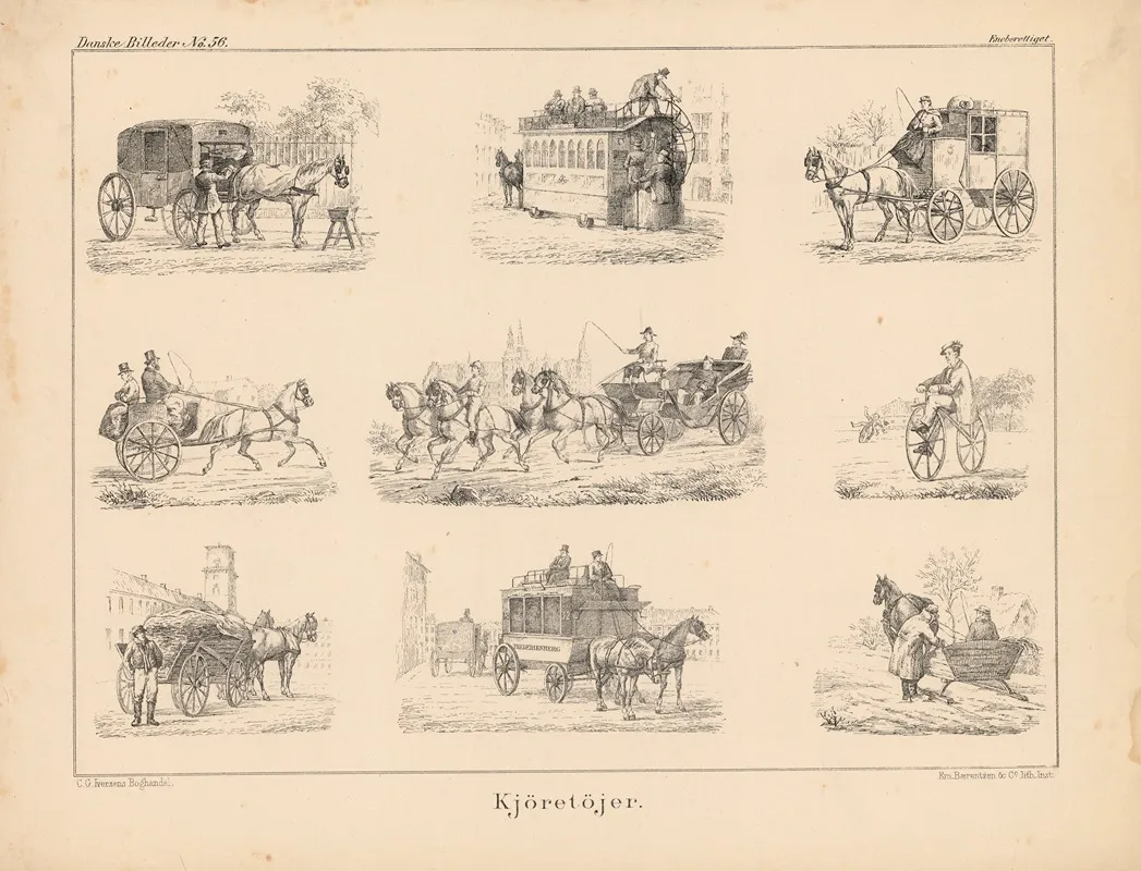 Kjoretojer by Emil Bærentzen - Canvas Print