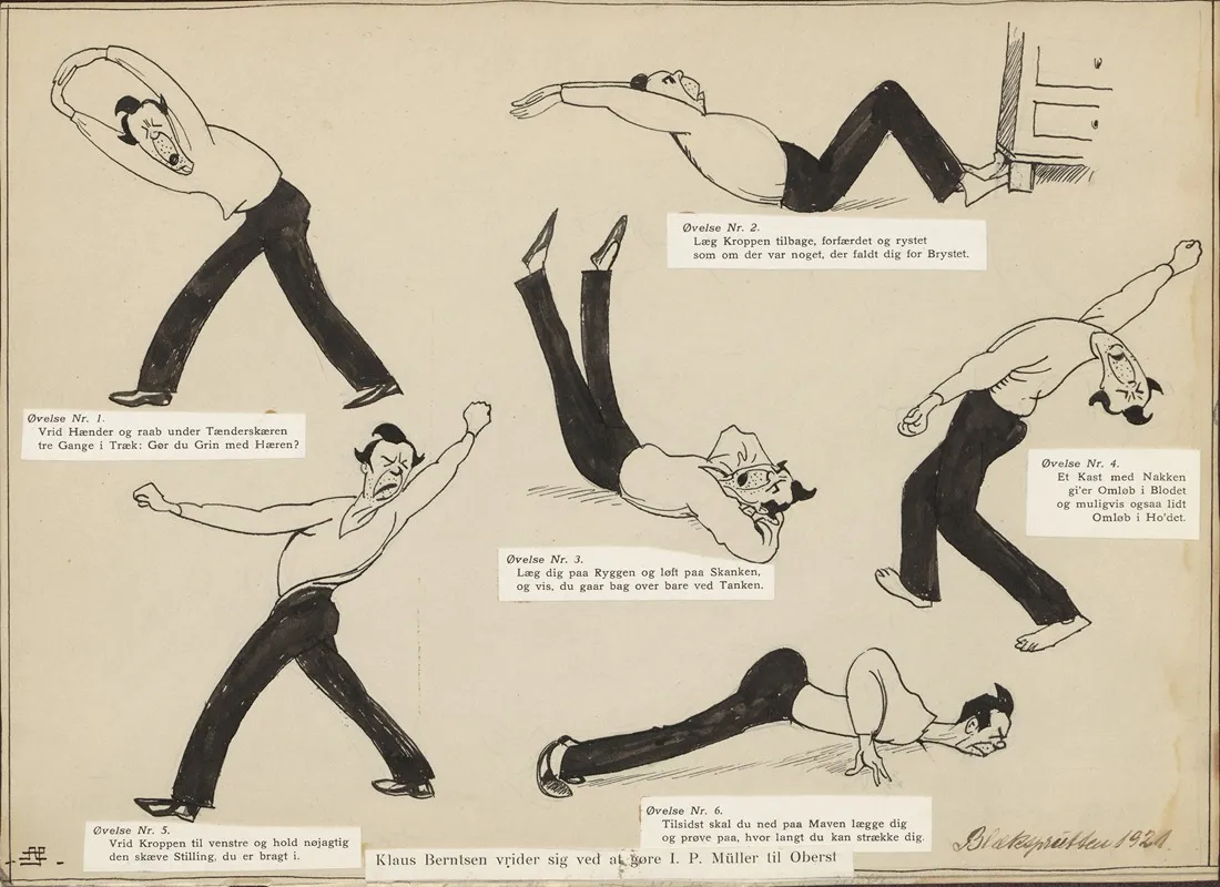 Klaus Berntsen Does Gymnastics The Minister Of Defense Demonstrates Gymnastic Exercises