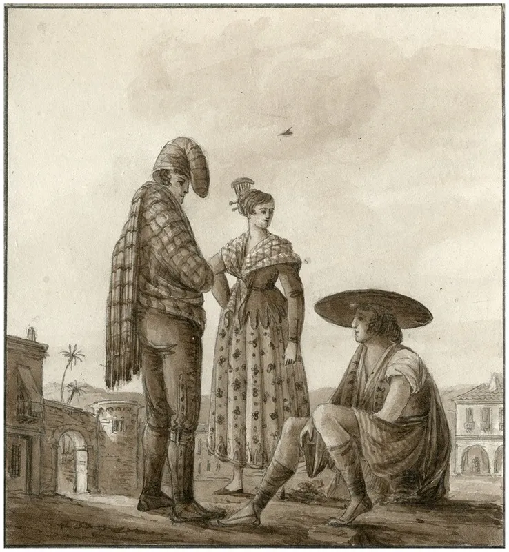 Klederdrachten Uit Valencia by Otto Howen - Canvas Print