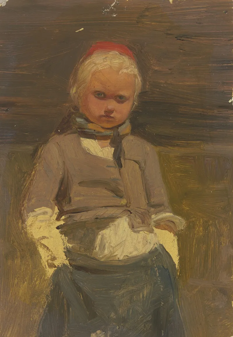 Kleines Hessisches Bauernmadchen