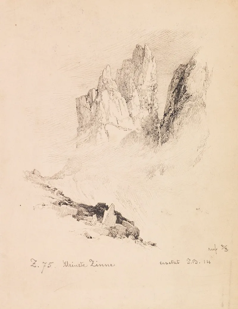 Kleinste Zinne by Edward Theodore Compton - Canvas Print