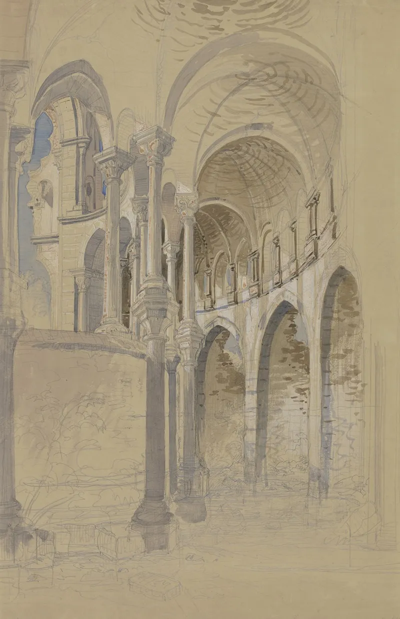 Kloster Heisterbach Im Siebengebirge Ruine Des Chorabschlusses by Carl Morgenstern - Canvas Print