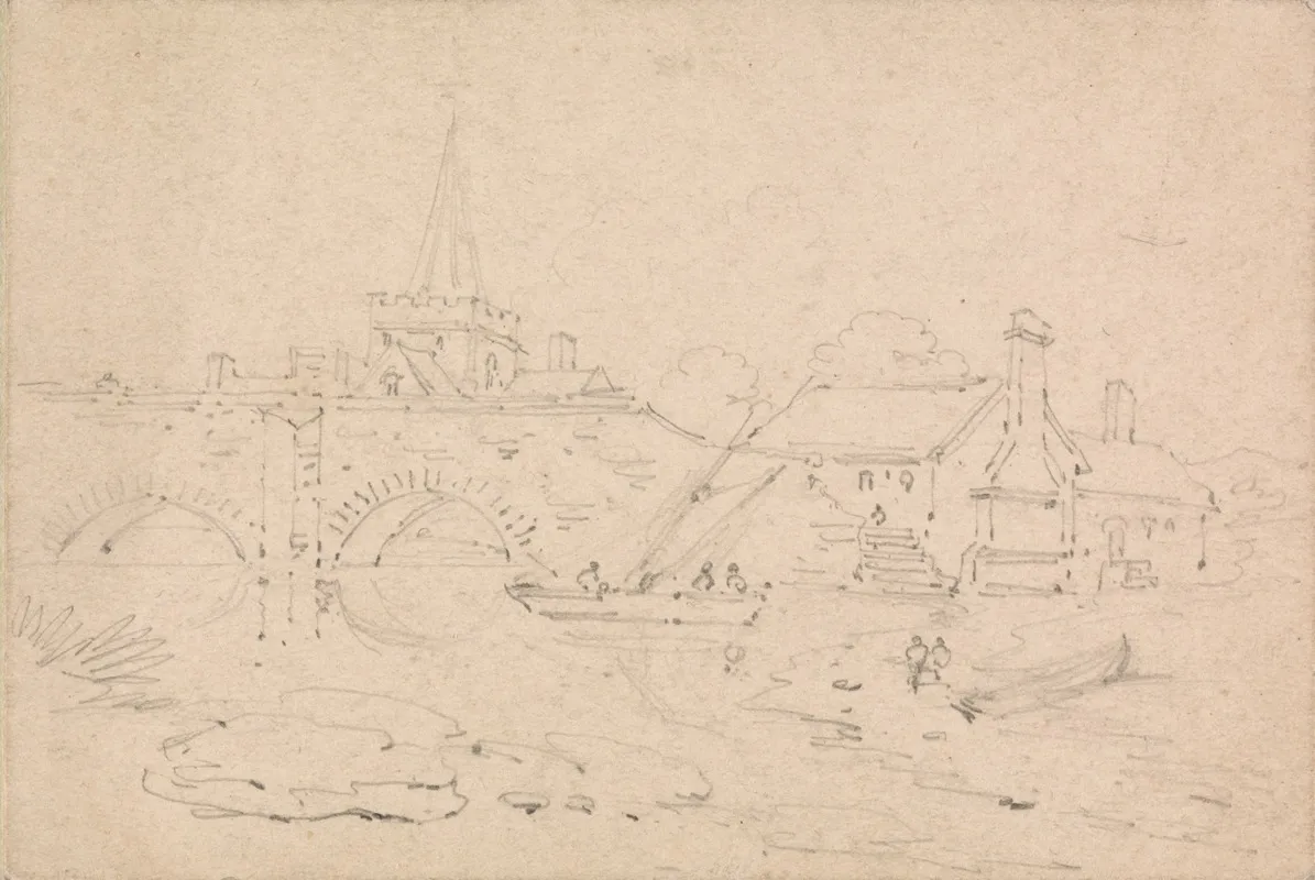 Knaresborough by Alexander Monro - Canvas Print