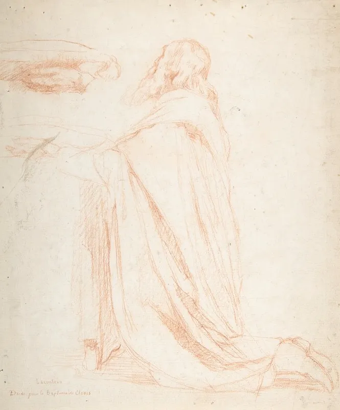 Kneeling Prelate Holding A Cushion