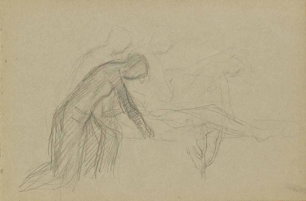 Kneeling Woman Sketches Of Human Figures
