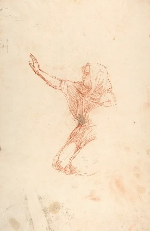 Kneeling Woman by Isidore Pils - Canvas Print