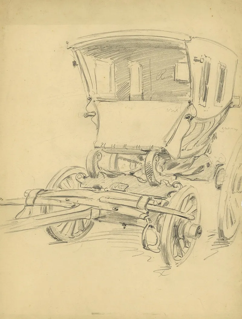 Koets by Alfred Ost - Canvas Print