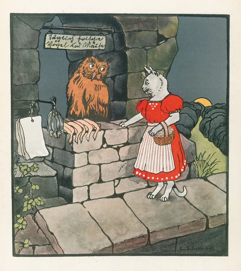 Komische Kauze Pl 01 by Elisabeth Schellbach - Canvas Print