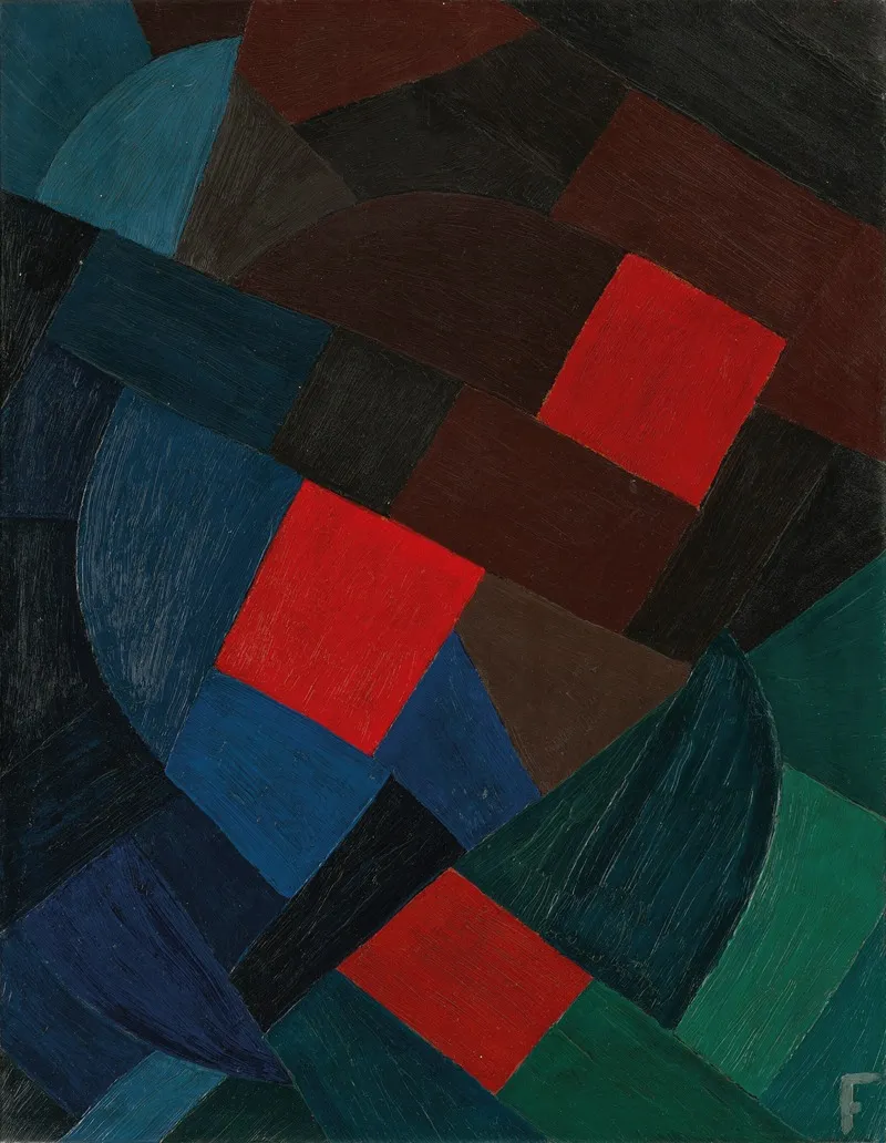 Komposition 14 by Otto Freundlich - Canvas Print