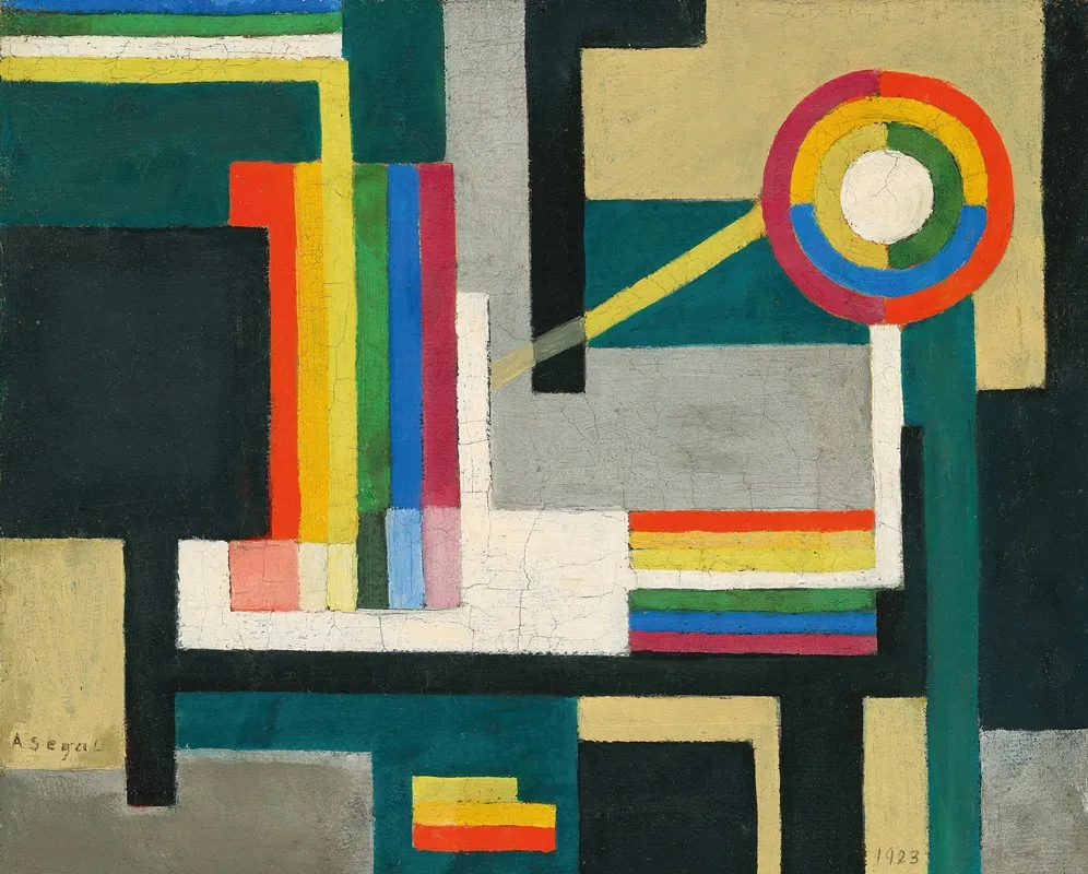 Komposition 16 by Arthur Segal - Canvas Print