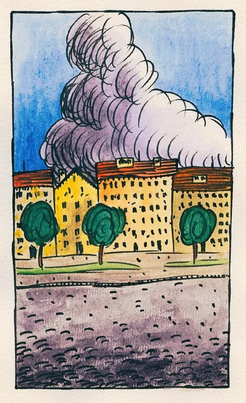 Komposition Aus Pflaster Und Wiese Vii