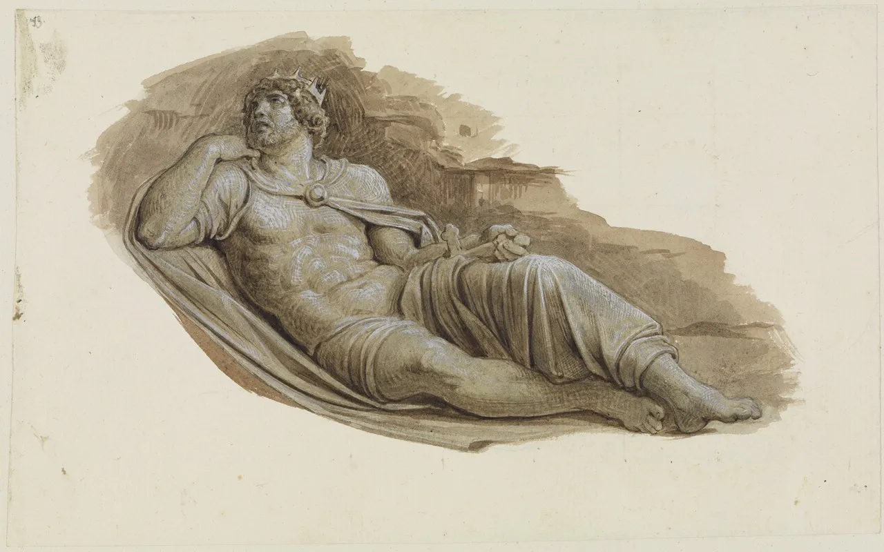 Konig Numa by Moritz von Schwind - Canvas Print