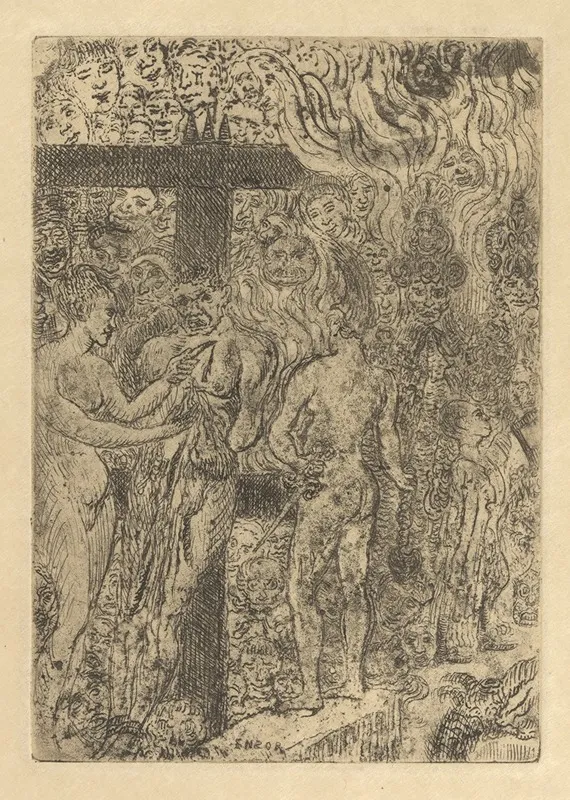 Koningin Parysatis by James Ensor - Canvas Print